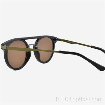 Lunettes de soleil rondes pour hommes PC ou CP